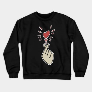 Finger Heart Kpop Songalag Hateu Crewneck Sweatshirt